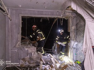 В Харькове ракета попала в многоэтажку